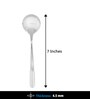 Dora 18/8 Stainless Steel Small Soup Spoon Set of 6