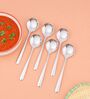 Dora 18/8 Stainless Steel Small Soup Spoon Set of 6