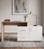 Dora Study Table In Beige And White Finish Dora Study Table In Beige And White Finish