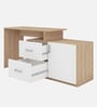 Dora Study Table In Beige And White Finish Dora Study Table In Beige And White Finish