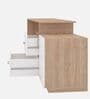 Dora Study Table In Beige And White Finish Dora Study Table In Beige And White Finish