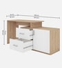 Dora Study Table In Beige And White Finish Dora Study Table In Beige And White Finish