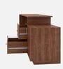 Dora Study Table in Planked Walnut Finish Dora Study Table in Planked Walnut Finish