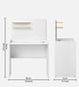 Dora Study Table in White Colour