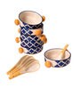 Dori 300ml Blue & White Ceramic (Set of 12) Dinner Bowl