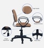 Doriona Low Back Ergonomic Chair In Beige Colour