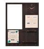 Doris Wall Shelf With Mirror In Walnut Finish