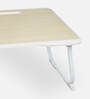 Dorm Portable Table in Beige Finish