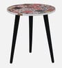 Dornel Metal End Table In Scratch Resistant Multicolour Digital Print
