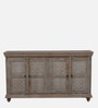 Dornel Solid Wood Sideboard In Scratch Resistant Grey Distress Finish