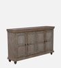Dornel Solid Wood Sideboard In Scratch Resistant Grey Distress Finish