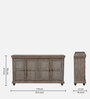 Dornel Solid Wood Sideboard In Scratch Resistant Grey Distress Finish