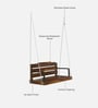 Dortmund Sheesham Wood Swing In In Provincial Teak Finish