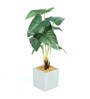 Dot Monstera Pvc Dot Monstera Artificial Bonsai With White Ceramic Pot