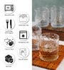 Dotted Transparent 200 ML Glass (Set of 6)  Whiskey Glasses