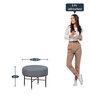 Dotto Metal Seating Stool in Grey Colour