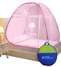 Double Bed Polyester Mosquito Net In Pink