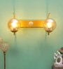 Double Metal Novelty Wall Light (Gold)