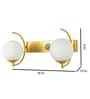 Double Metal Novelty Wall Light (Gold)