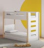 Double Decker Bunk Bed in Pearly White Colour