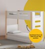 Double Decker Bunk Bed in Pearly White Colour