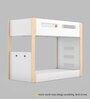 Double Decker Bunk Bed in Pearly White Colour