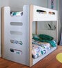 Double Decker Bunk Bed in Pearly White Colour