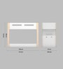 Double Decker Bunk Bed in Pearly White Colour
