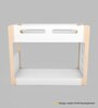 Double Decker Bunk Bed in Pearly White Colour