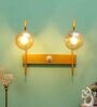 Double Metal Novelty Wall Light (Gold)