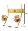 Double Metal Novelty Wall Light (Brown)