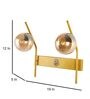 Double Metal Novelty Wall Light (Gold)