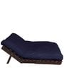 Double Futon with Mattress in Dark Blue Colour