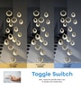Double Height Smart LED Chandelier with Voice Control