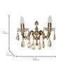 Double-Light Traditional Antique Cast Brass Wall Sconce