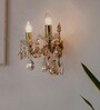 Double-Light Traditional Antique Cast Brass Wall Sconce