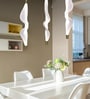 Double Ribbon Spiral LED Pendant Light with 3 Color Modes