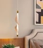 Double Ribbon Spiral LED Pendant Light with 3 Color Modes