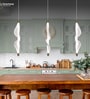 Double Ribbon Spiral LED Pendant Light with 3 Color Modes