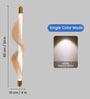 Double Ribbon Spiral LED Pendant Light with 3 Color Modes