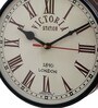 Double Side Victoria Black Metal Railway Clock