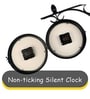 Double Sided Black Metal Wall Clock