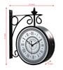 Double Sided Vintage Multicolour Metal Station Clock