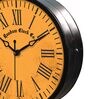 Double Sided Vintage Multicolour Metal Station Clock