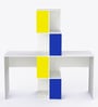 Double Trouble Kids Study Table in White Colour