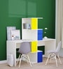 Double Trouble Kids Study Table in White Colour