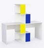 Double Trouble Kids Study Table in White Colour