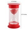 Double Tube 10 Minutes Red Sand Timer Showpiece