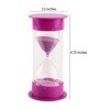 Double Tube 15 Minutes Purple Sand Timer Showpiece