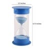 Double Tube 30 Minutes Blue Sand Timer Showpiece